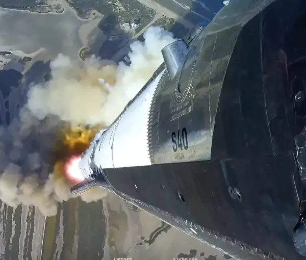 SpaceX Starship roketinin fırlatma anı