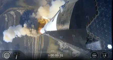 SpaceX Starship V3 fırlatma anı