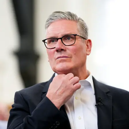 İngiltere Başbakanı Keir Starmer'ın kabine toplantısı sırasında çekilmiş bir fotoğrafı.