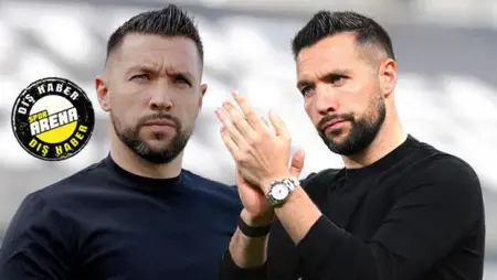 Francesco Farioli saha kenarında talimat verirken