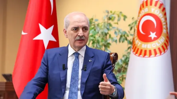 TBMM Başkanı Numan Kurtulmuş Cudi Dağı'nda konuşma yaparken