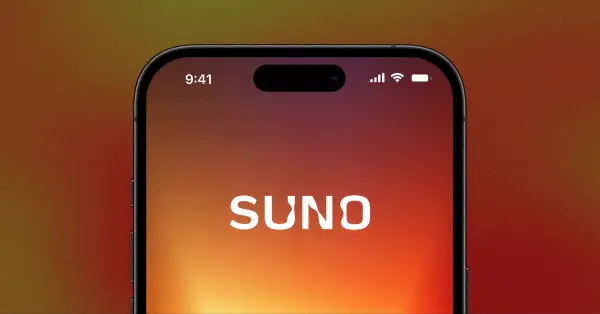 Yapay zeka müzik üretimi konseptini temsil eden fütüristik bir görsel