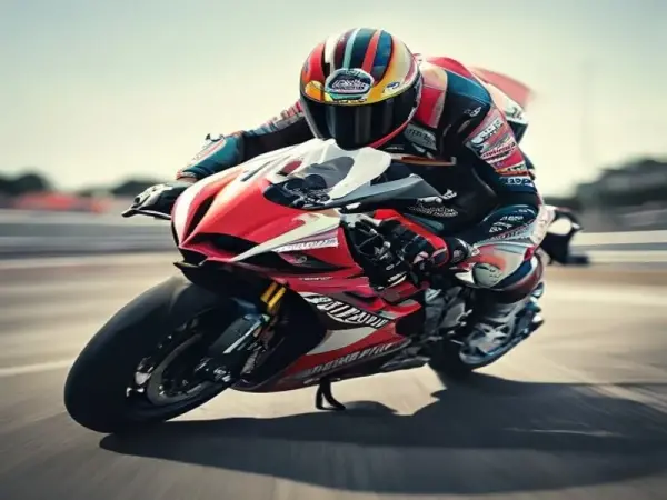 Toprak Razgatlıoğlu'nun Assen Pisti'nde MotoGP motosikletiyle yarışırken çekilmiş dinamik bir fotoğrafı