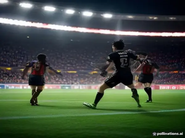Trendyol Süper Lig maçında bir futbol hakemi karar verirken