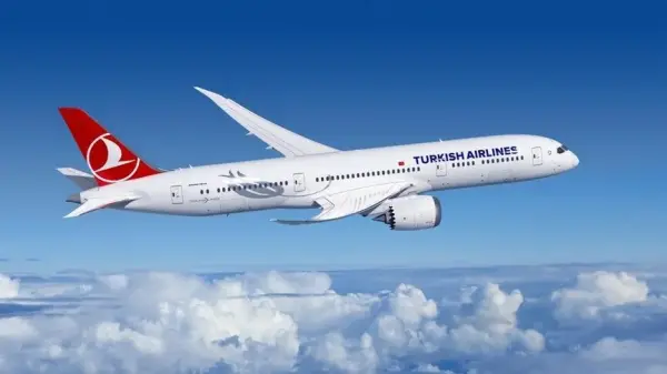 Türk Hava Yolları uçağı İstanbul Havalimanı'nda