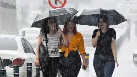 Türkiye haritası üzerinde sıcaklık düşüşünü gösteren hava durumu tahmini