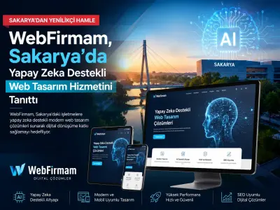 WebFirmam, Sakarya'da Yapay Zeka Destekli Web Tasarım Hizmetini Tanıttı