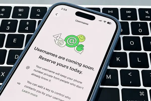 WhatsApp'ta kullanıcı adı belirleme ekranı