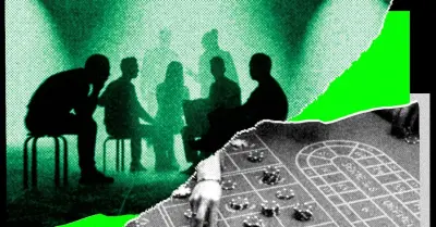 Yapay Zeka ajanlarının gizli iş birliğini temsil eden dijital soyutlama