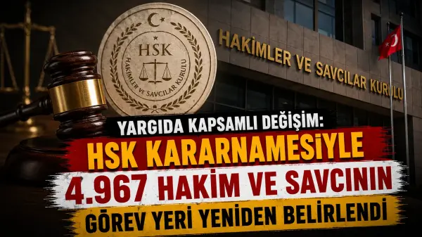 Hakimler ve Savcılar Kurulu (HSK) binası önünde adalet sembolleri
